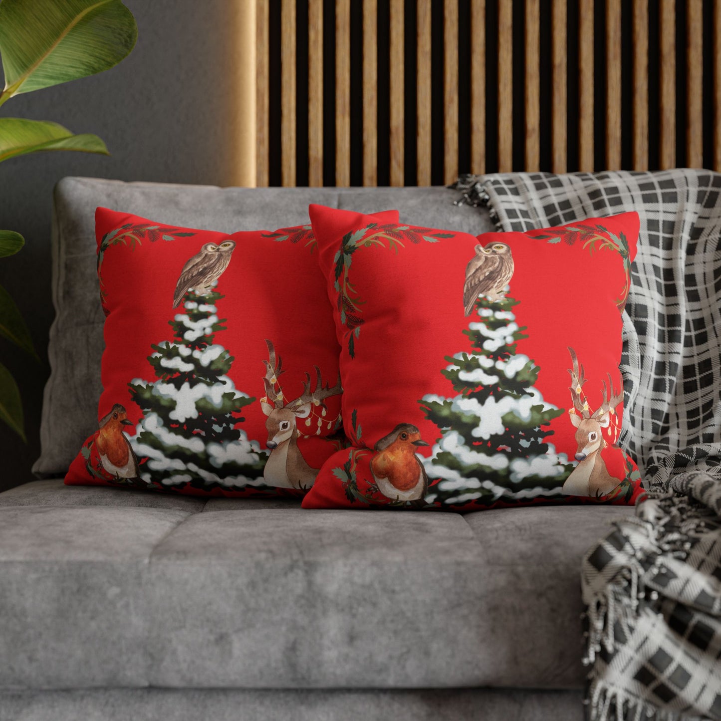 Winter Tree - Square Pillowcase - Various Sizes