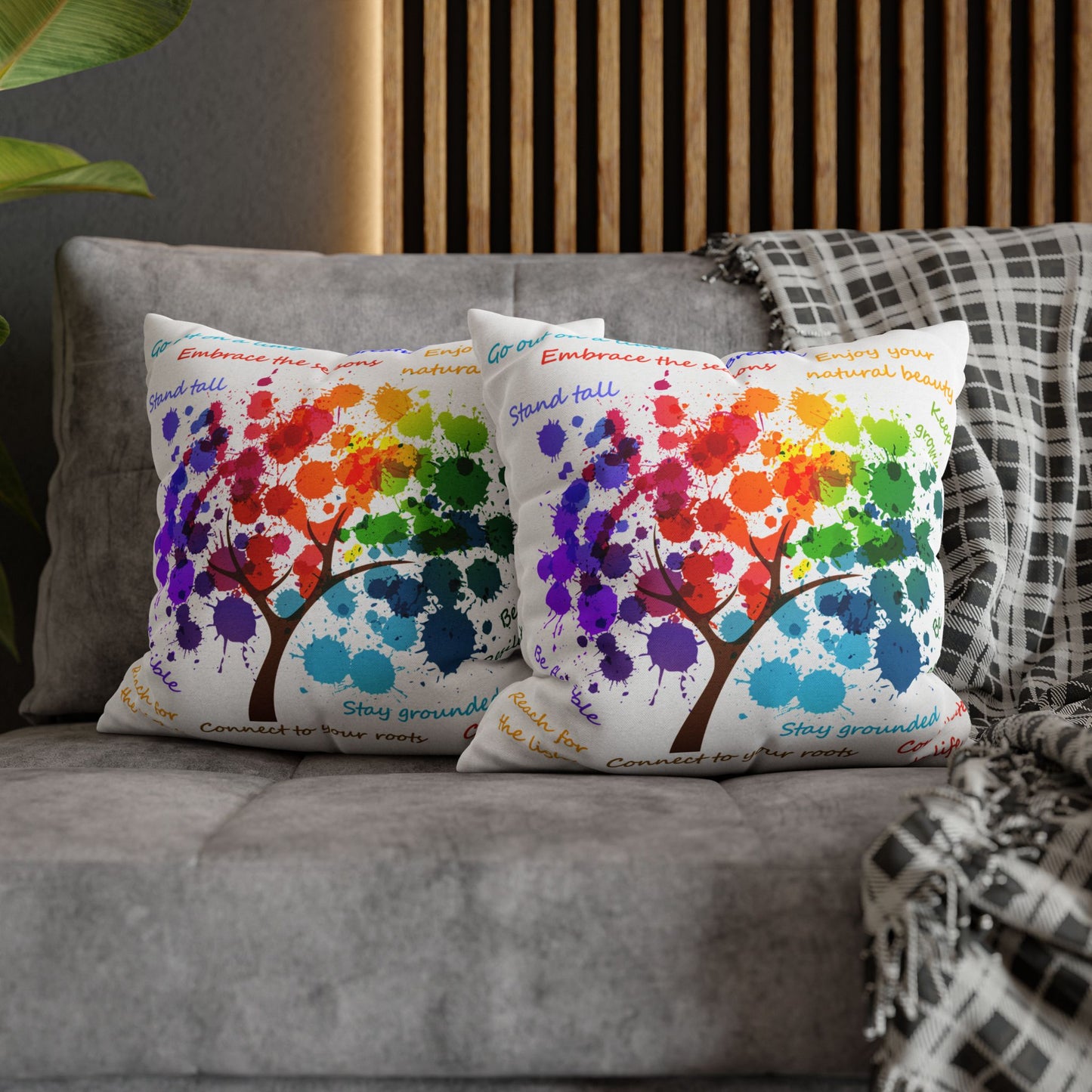 Tree Of Life - Accent Square Pillowcase - Various Sizes