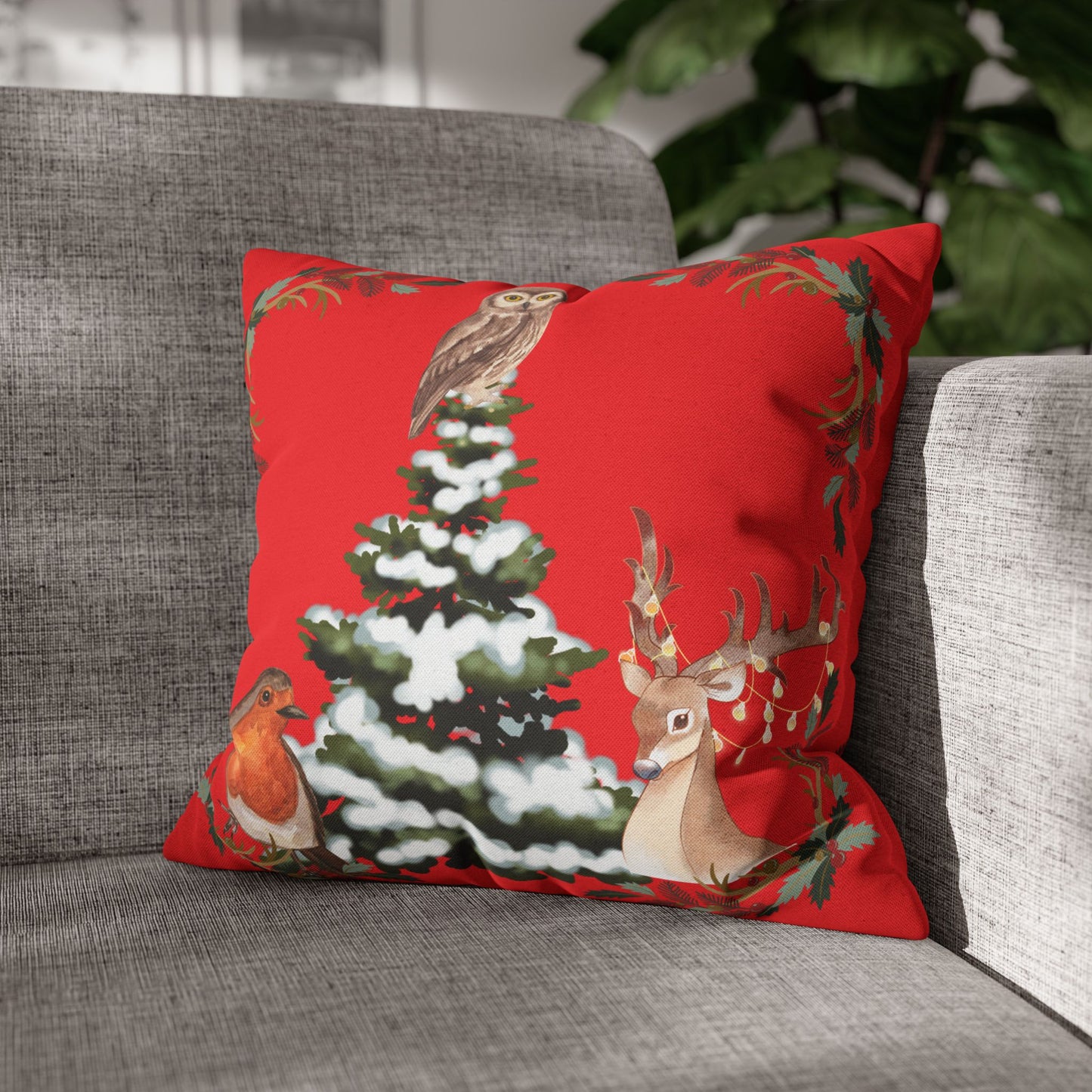 Winter Tree - Square Pillowcase - Various Sizes