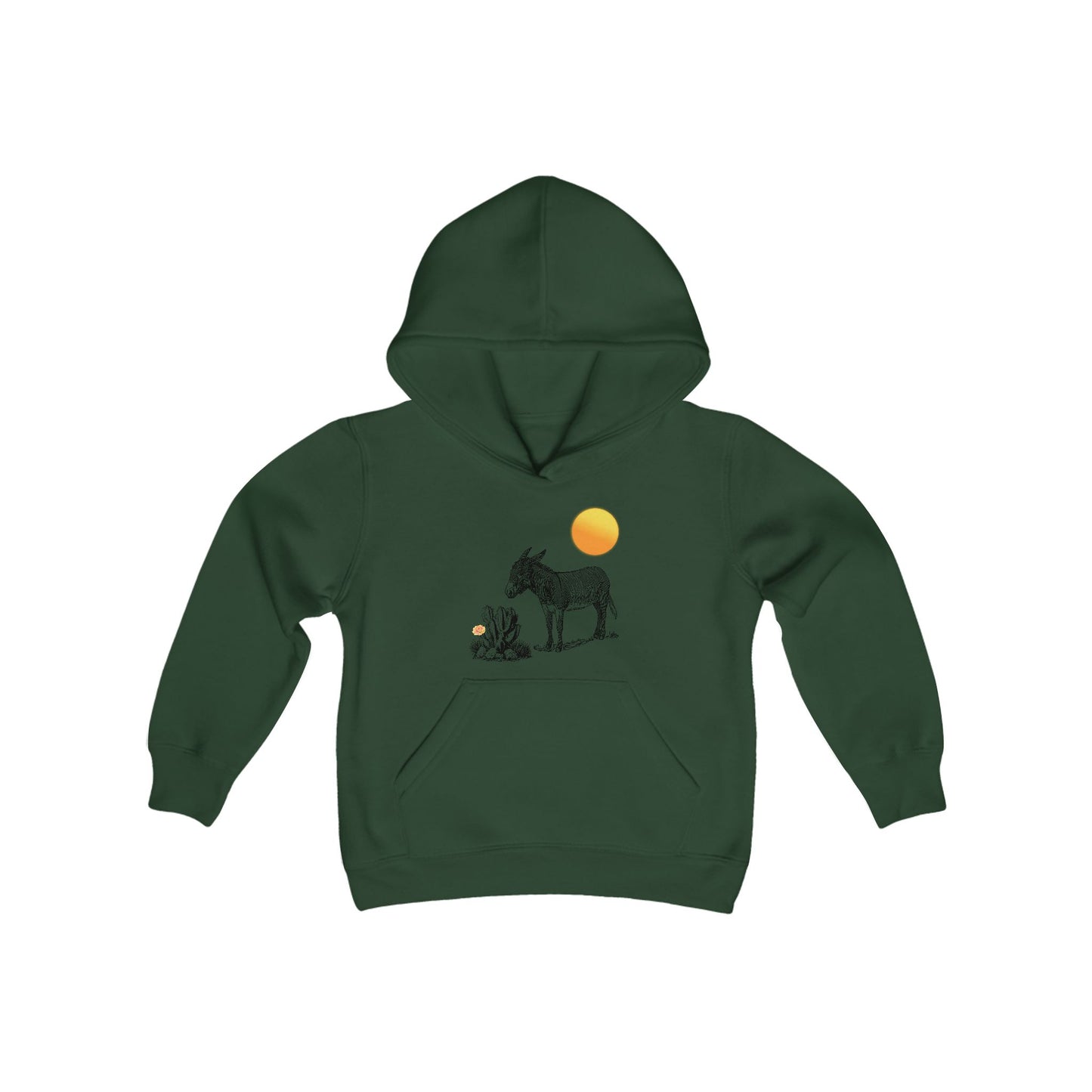 Desert Donkey - Youth Hooded Sweatshirt