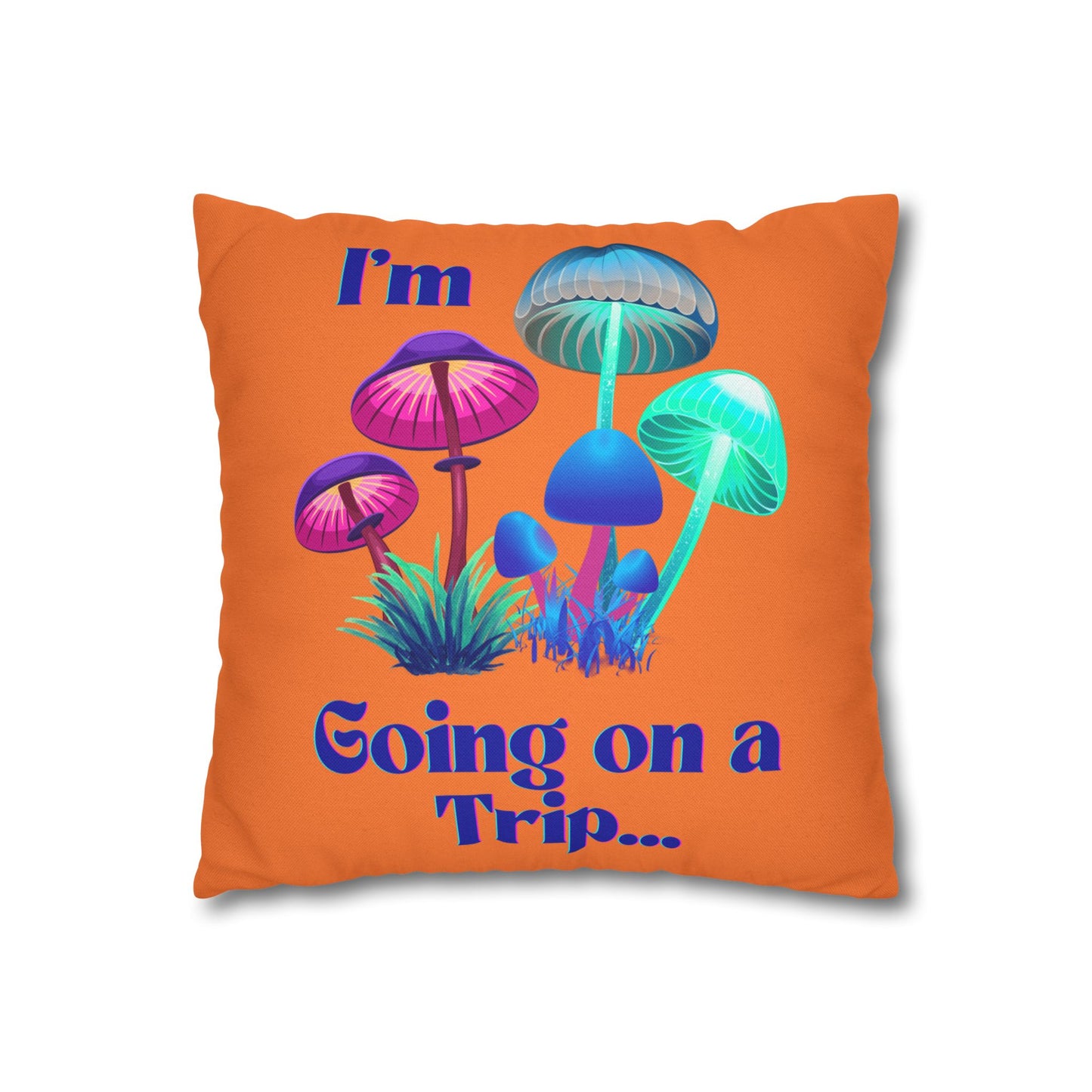 Going on a Trip - Accent Square Pillowcase - Various Sizes