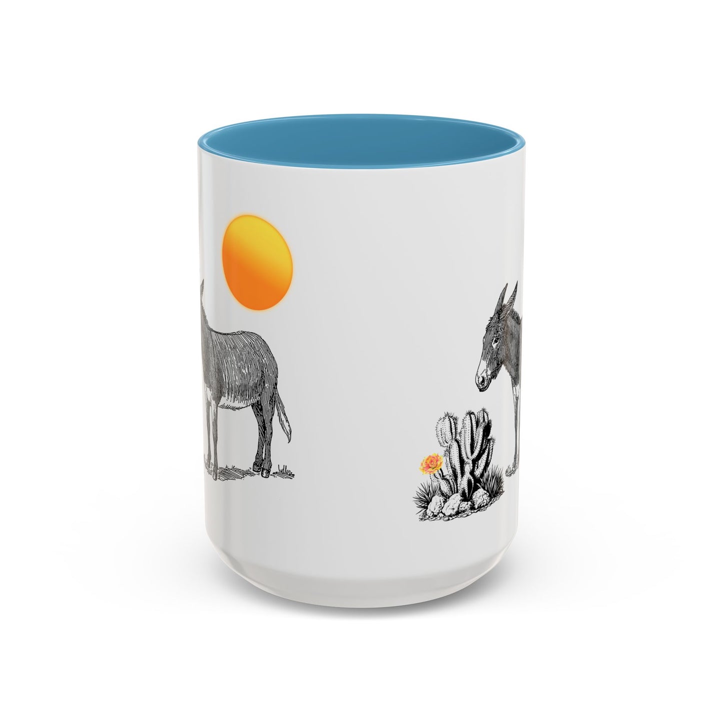 Donkey Desert - Accent Coffee Mug (11, 15oz)