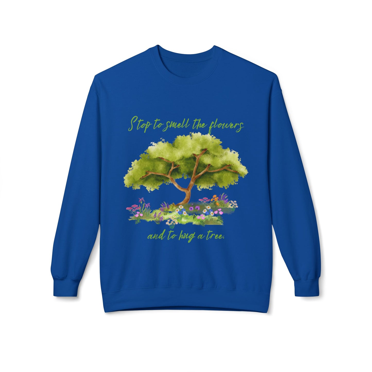 Hug A Tree - Adult Unisex Crewneck Sweatshirt