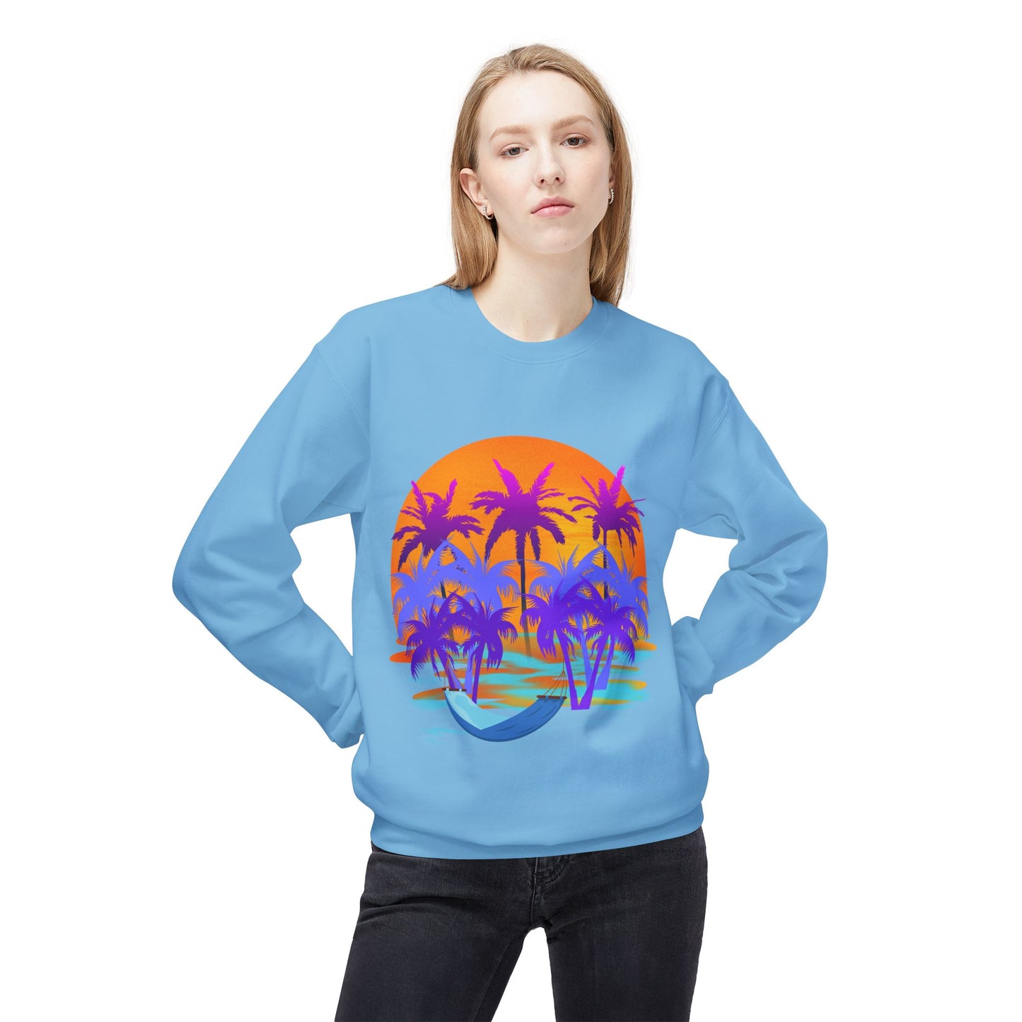 Tropical Paradise - Adult Crewneck Sweatshirt