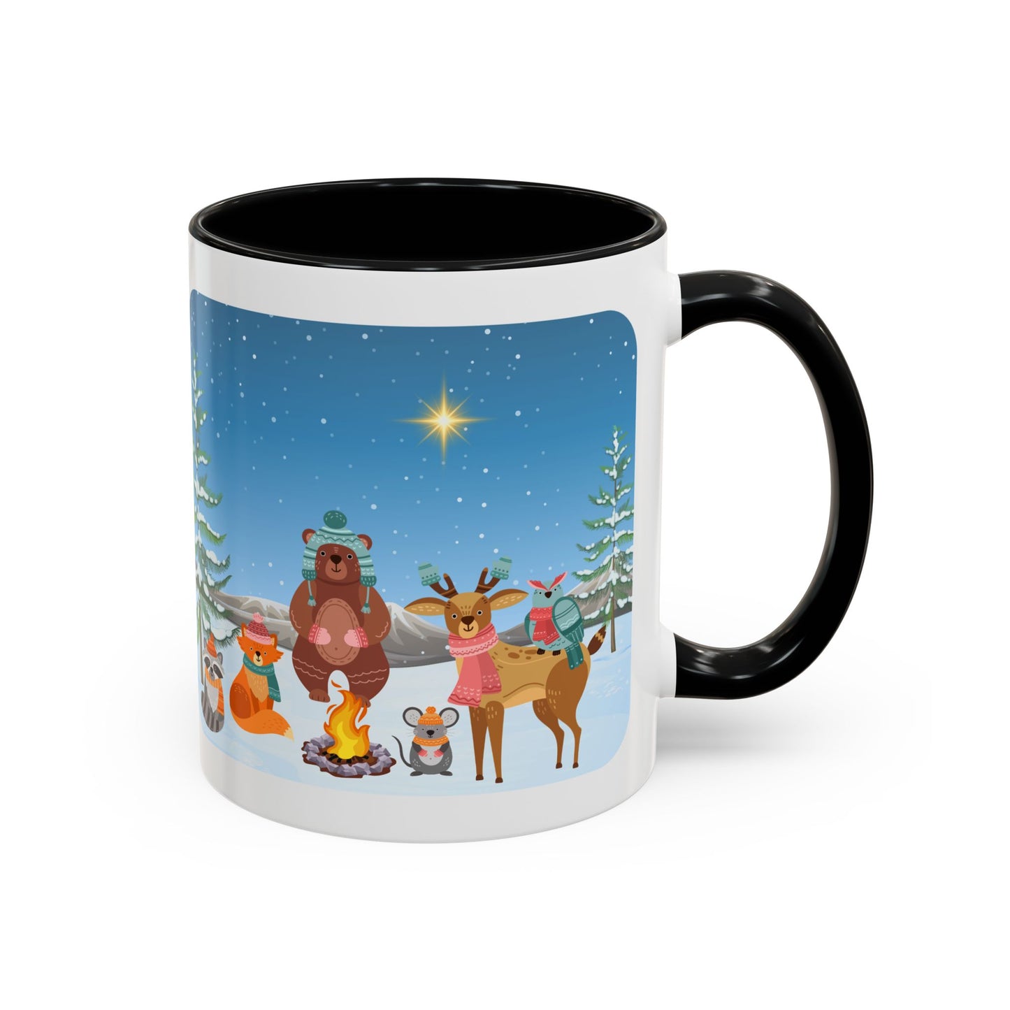 Winter Animal Party - Accent Coffee Mug (11, 15oz)