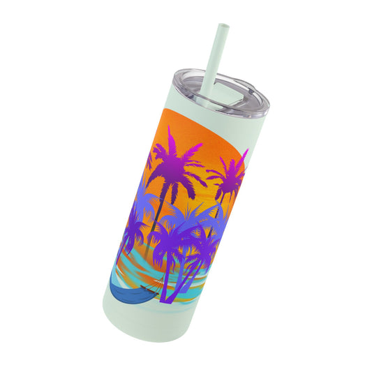 Tropical Paradise - Maars Maker Skinny Matte Tumbler, 20oz