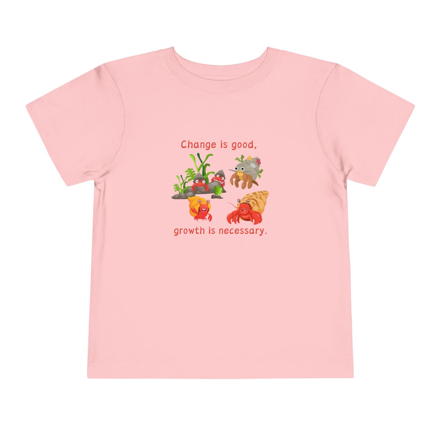 Growth - Toddler Short Sleeve Tee - Cute Crab Design