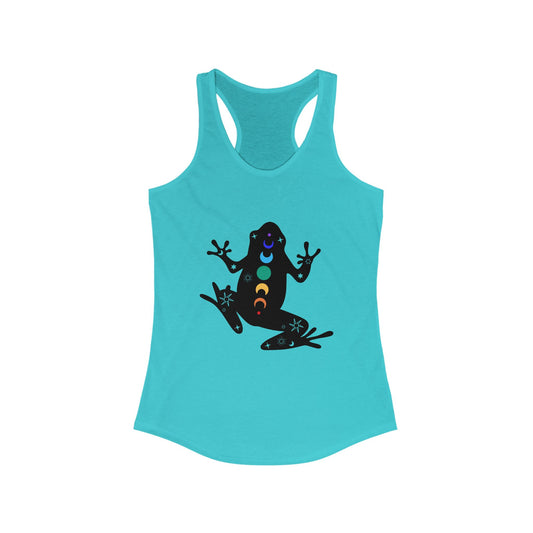 Frog Chakra Women's Ideal Racerback Tank - Colorful Design