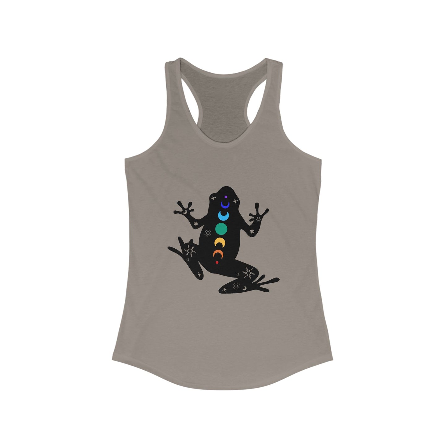 Frog Chakra Women's Ideal Racerback Tank - Colorful Design