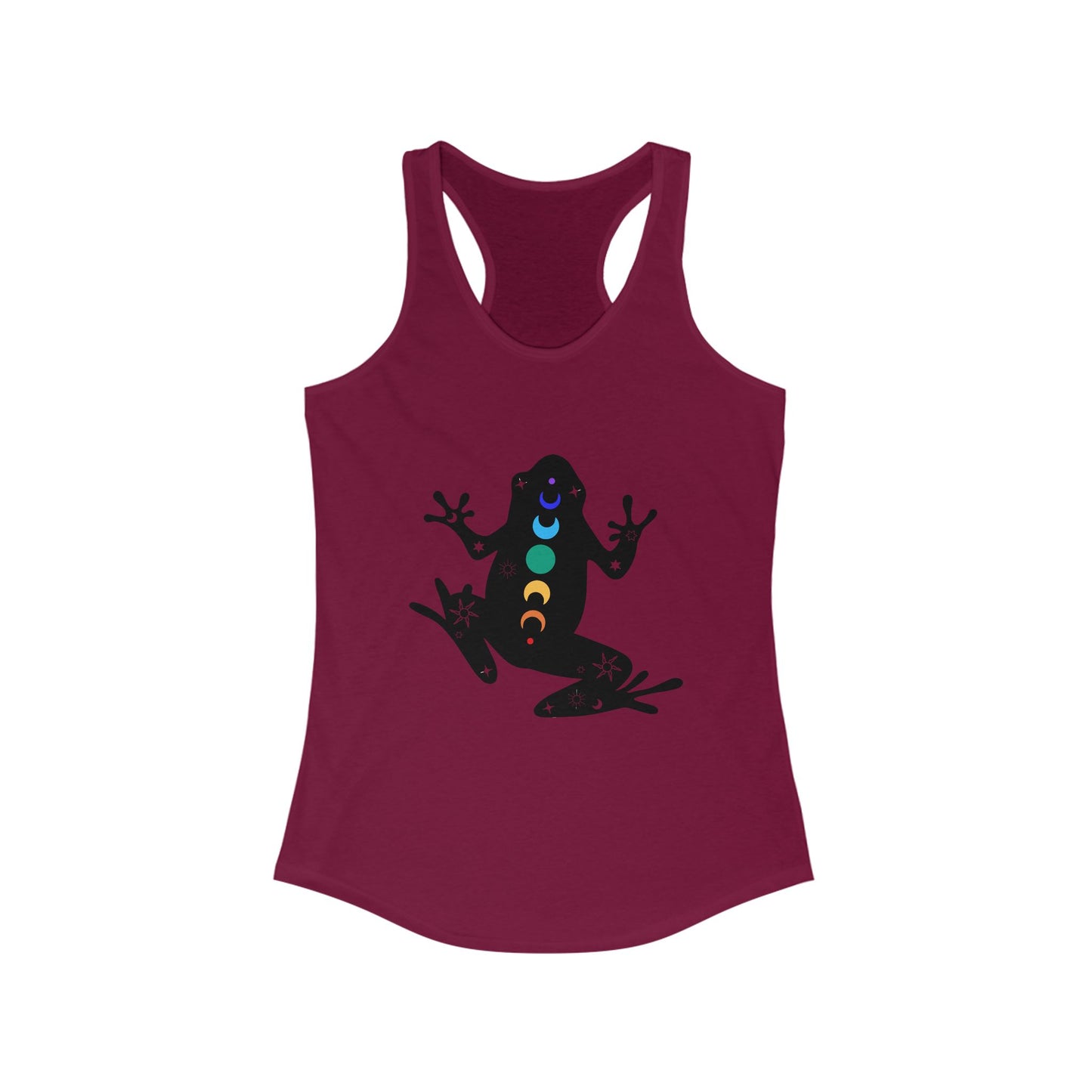 Frog Chakra Women's Ideal Racerback Tank - Colorful Design