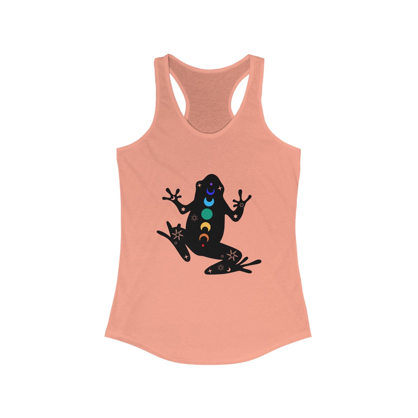 Frog Chakra Women's Ideal Racerback Tank - Colorful Design