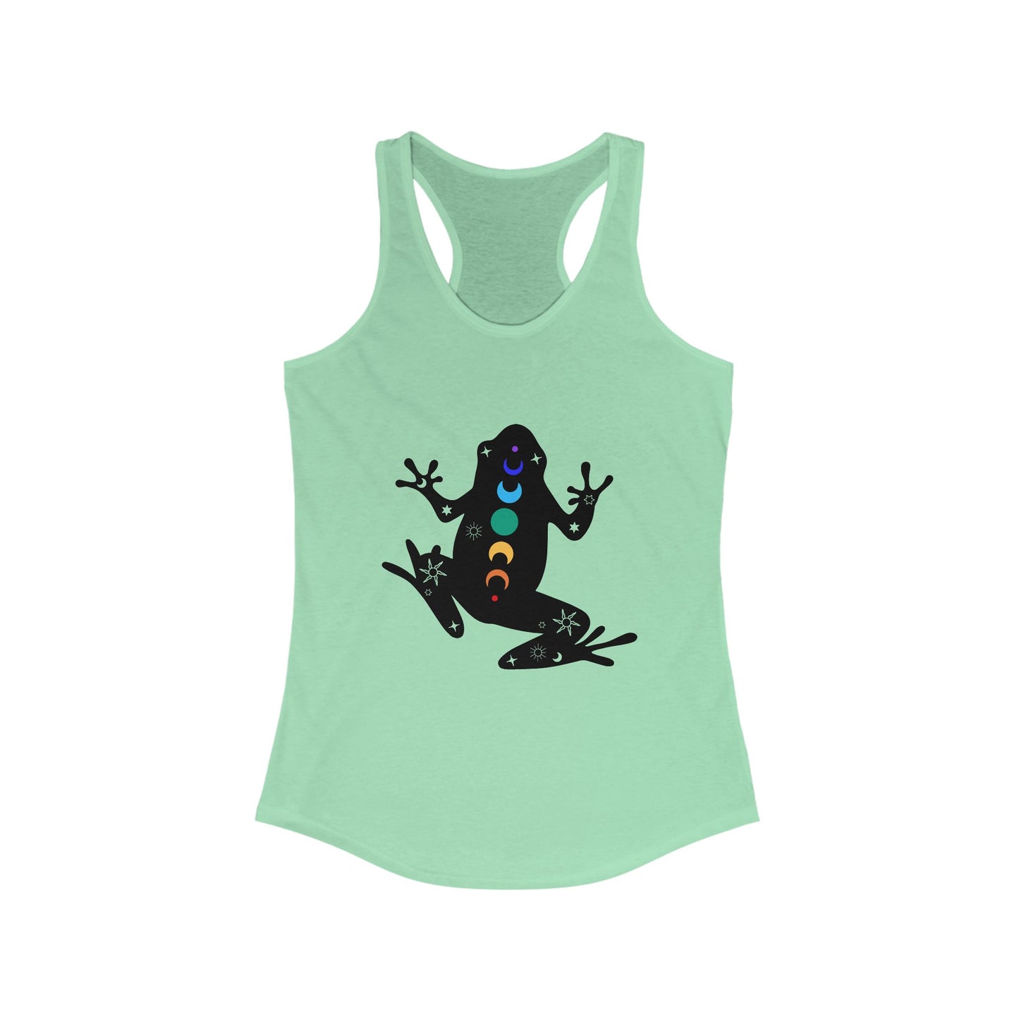 Frog Chakra Women's Ideal Racerback Tank - Colorful Design