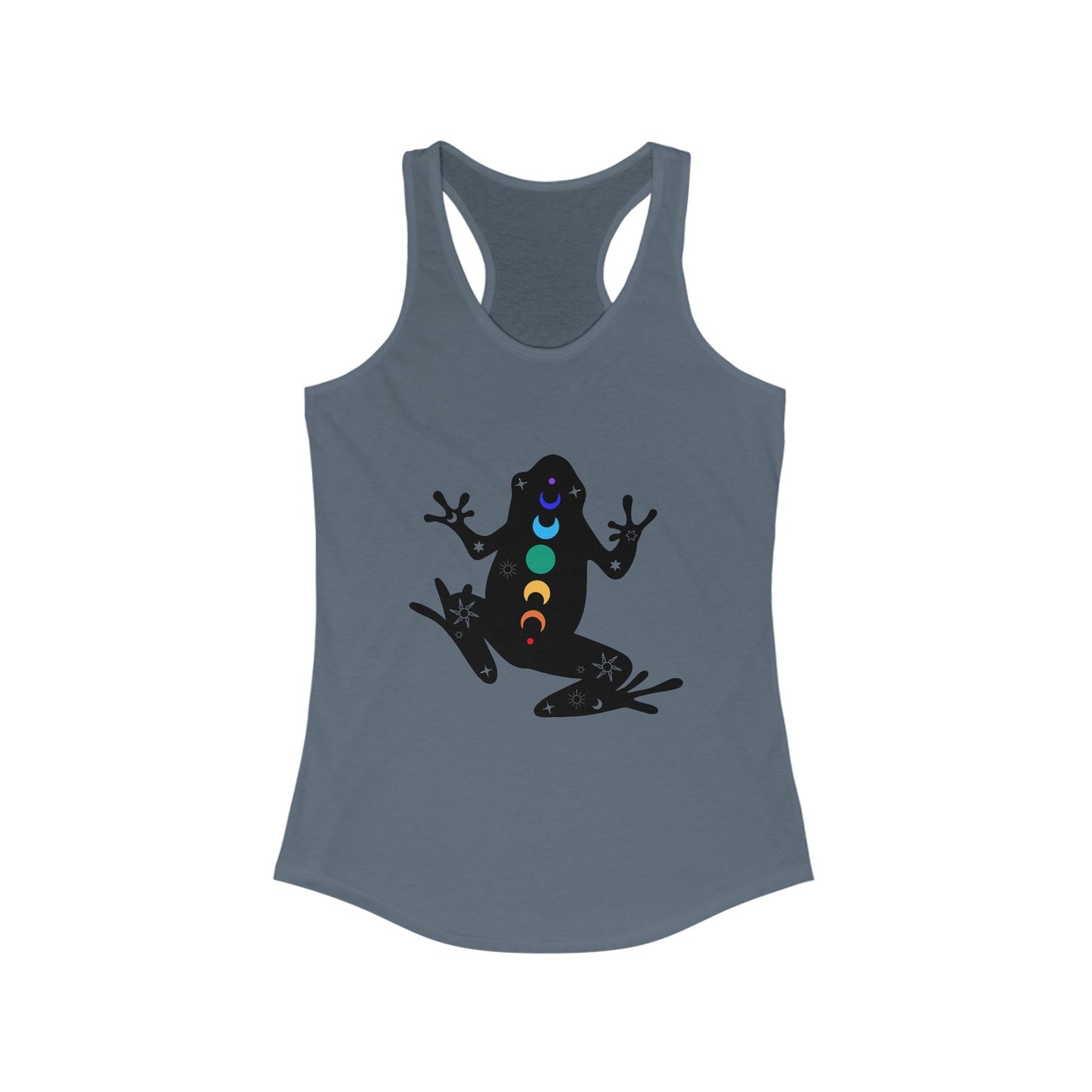 Frog Chakra Women's Ideal Racerback Tank - Colorful Design