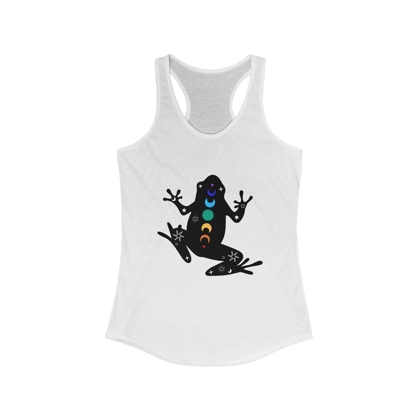 Frog Chakra Women's Ideal Racerback Tank - Colorful Design