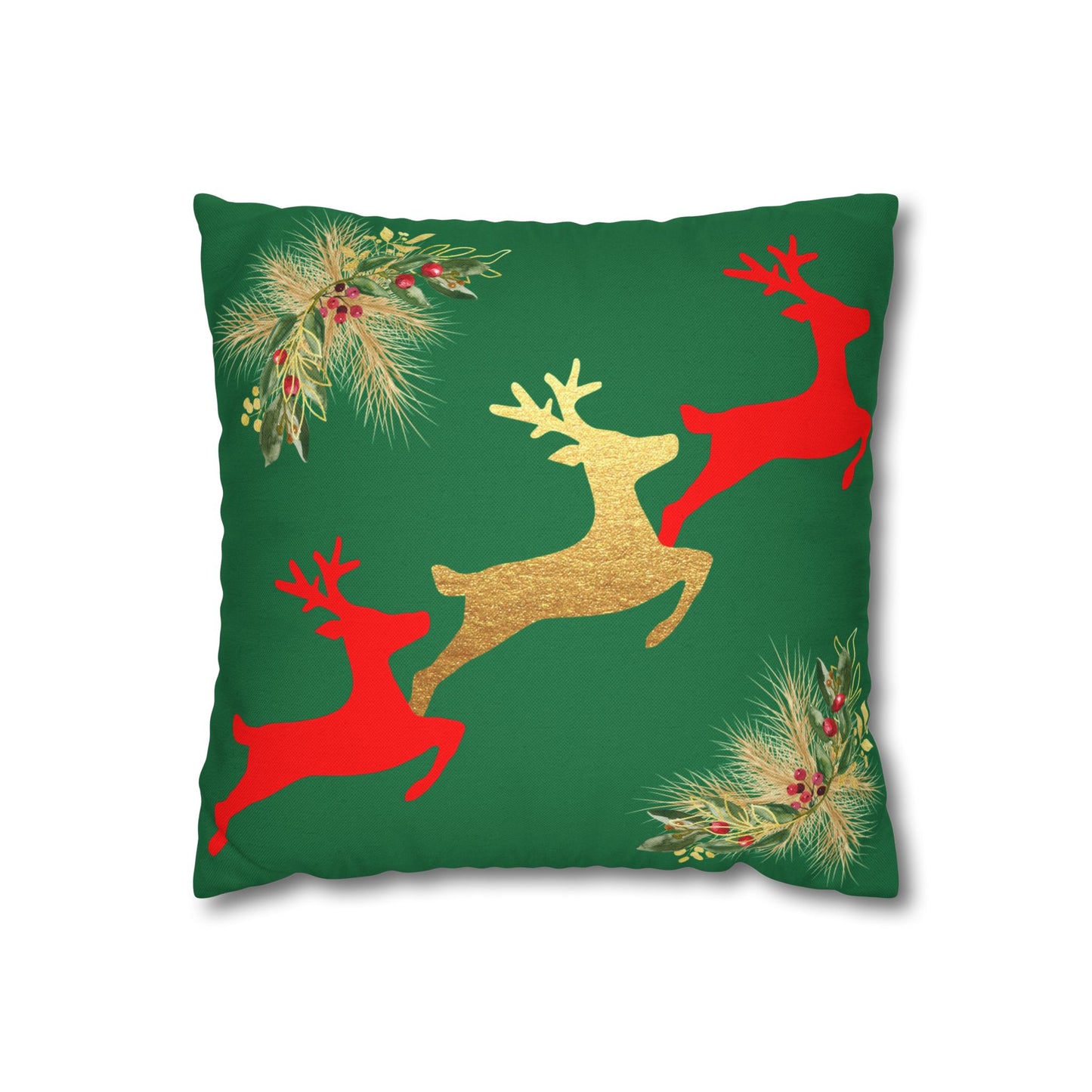 Reindeer Fun - Square Pillowcase - Various Sizes