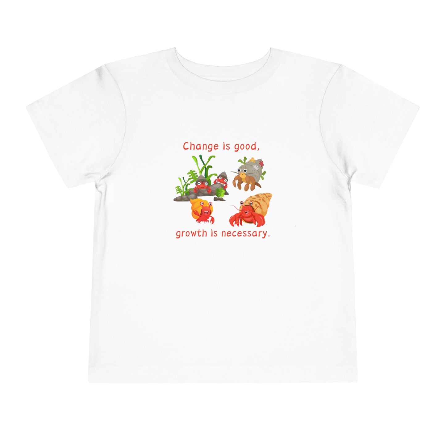 Growth - Toddler Short Sleeve Tee - Cute Crab Design