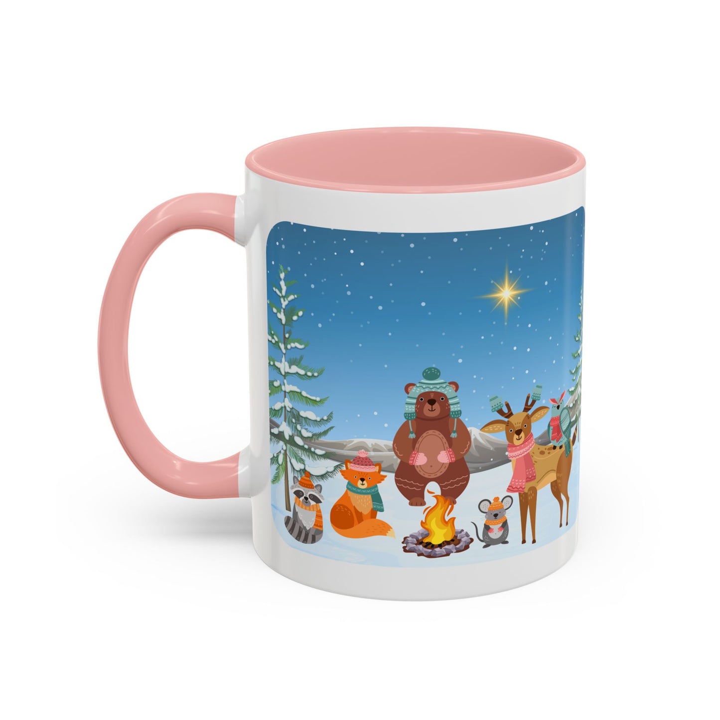 Winter Animal Party - Accent Coffee Mug (11, 15oz)