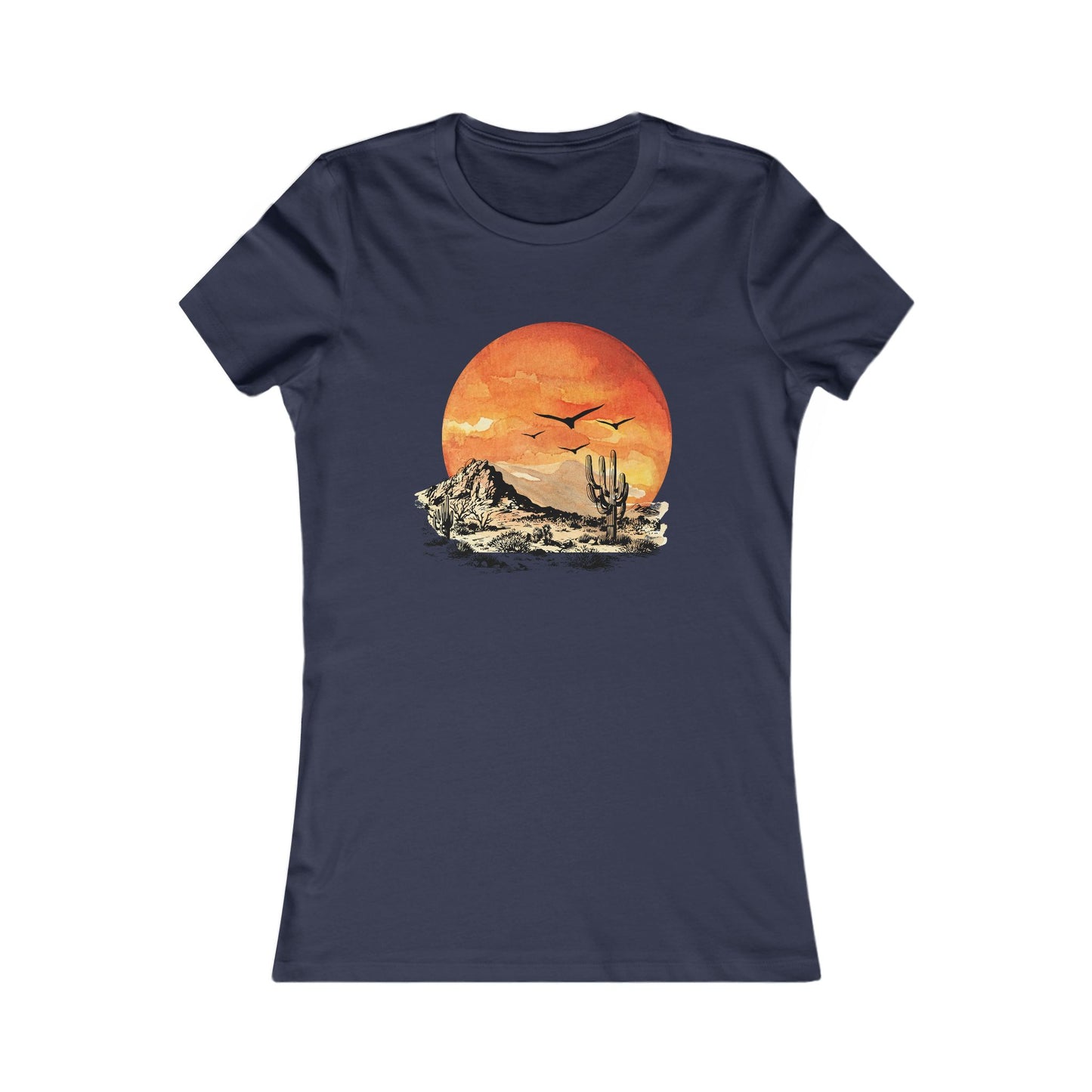 Desert Sun Women's Tee - Bright Watercolor Print