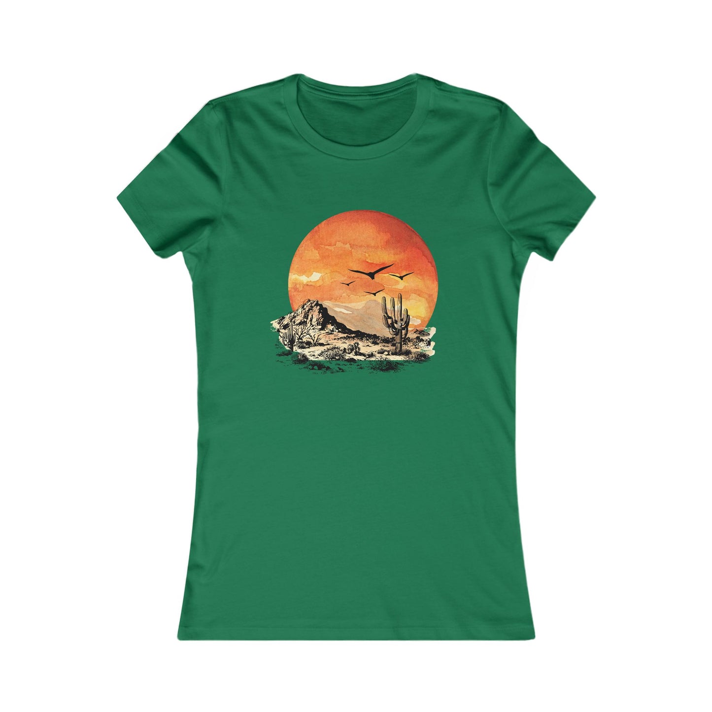 Desert Sun Women's Tee - Bright Watercolor Print