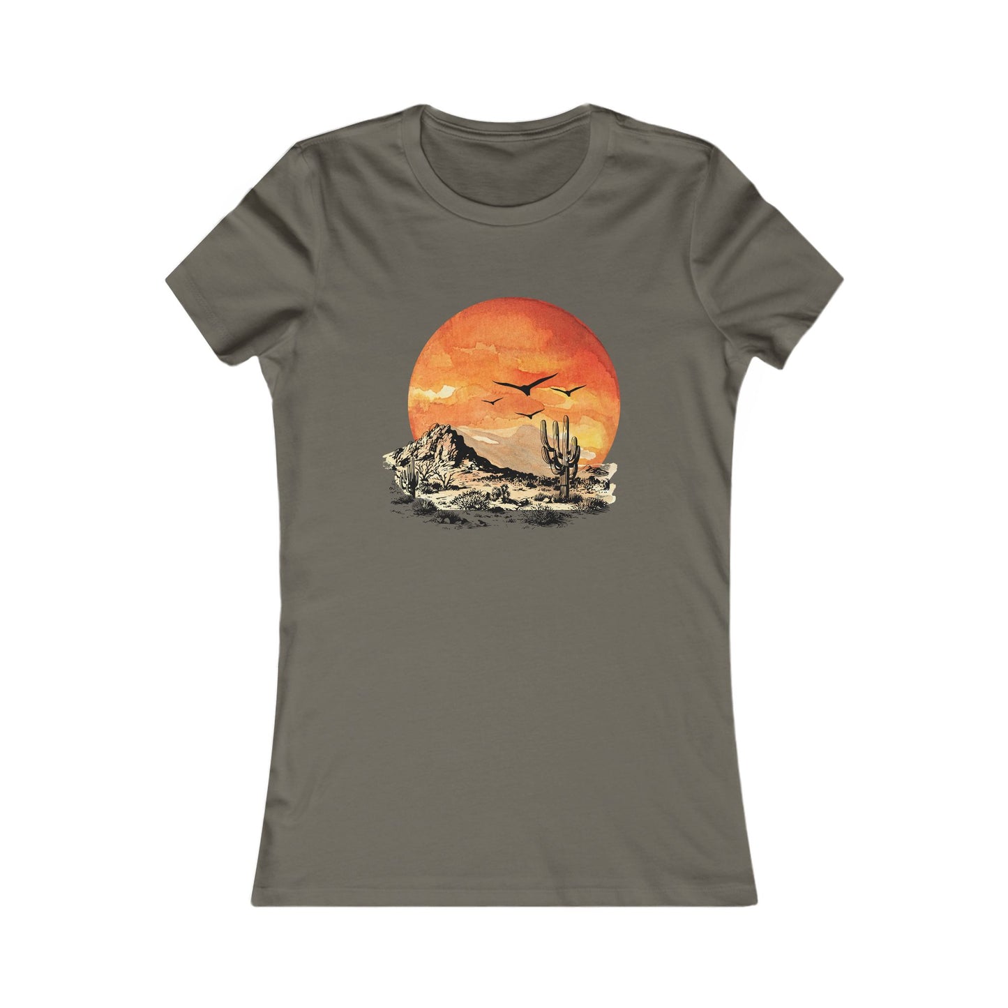 Desert Sun Women's Tee - Bright Watercolor Print