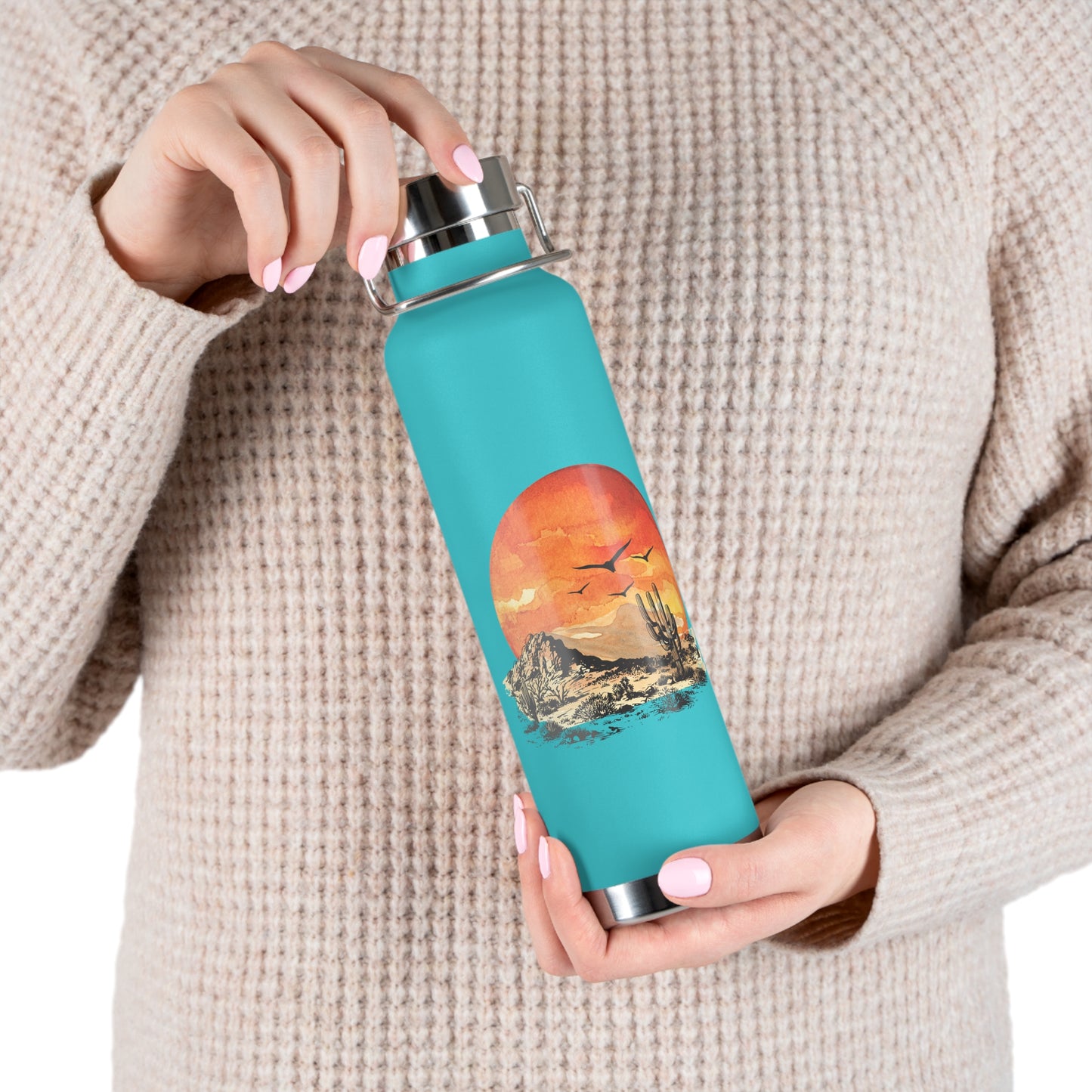 Desert Sun - Copper Vacuum Insulated Bottle, 22oz