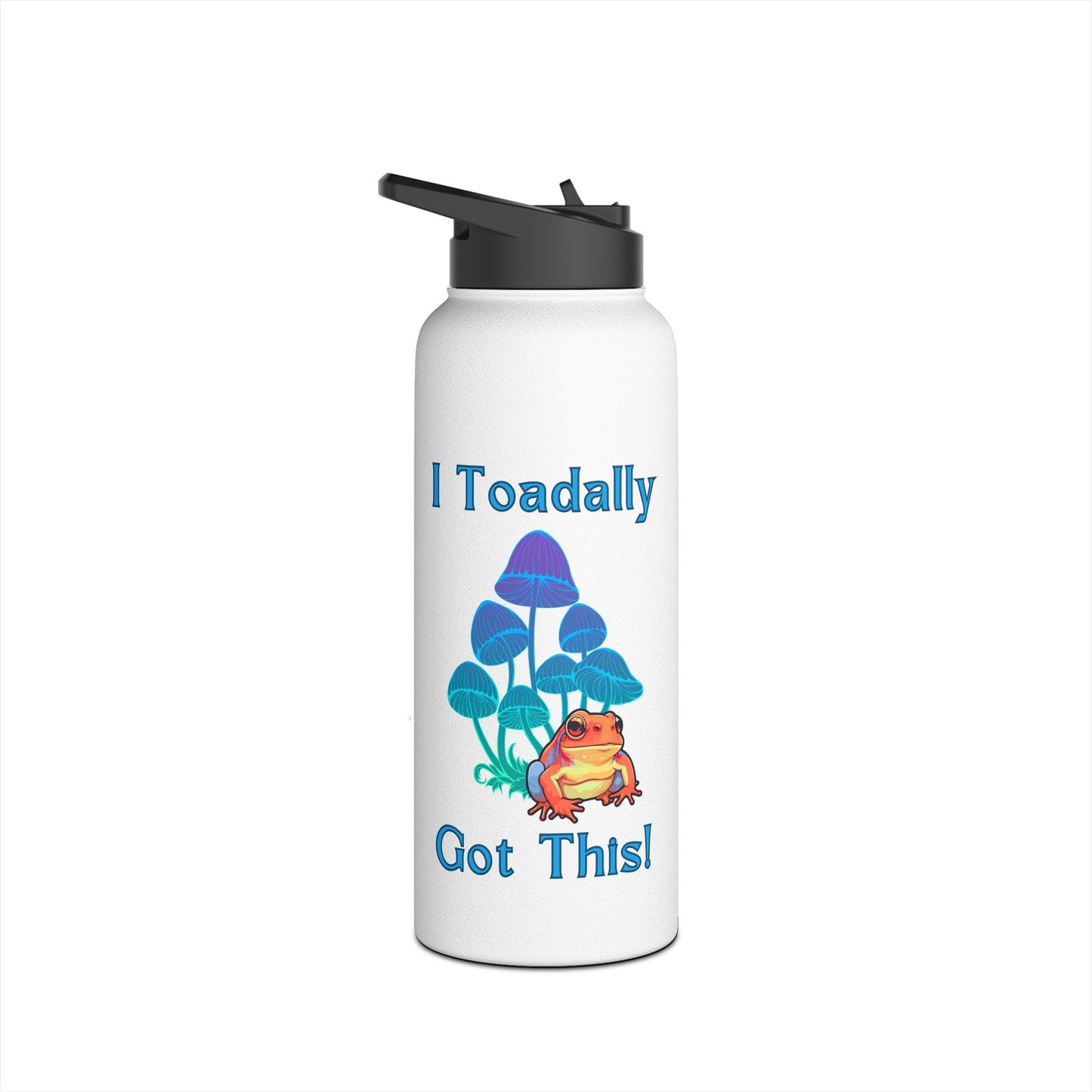 Toadally Got This - Green - Stainless Steel Water Bottle, Standard Lid