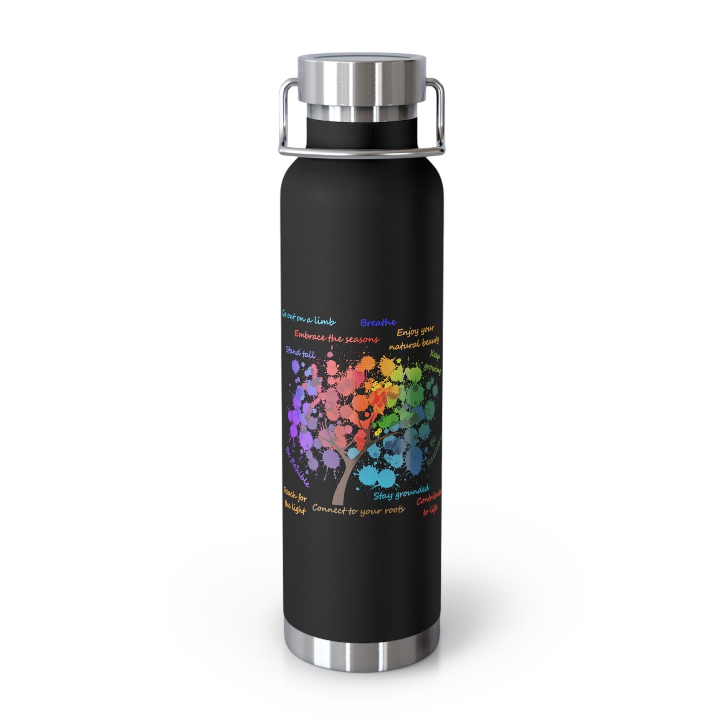 Tree of Life - Copper Vacuum Insulated Bottle, 22oz