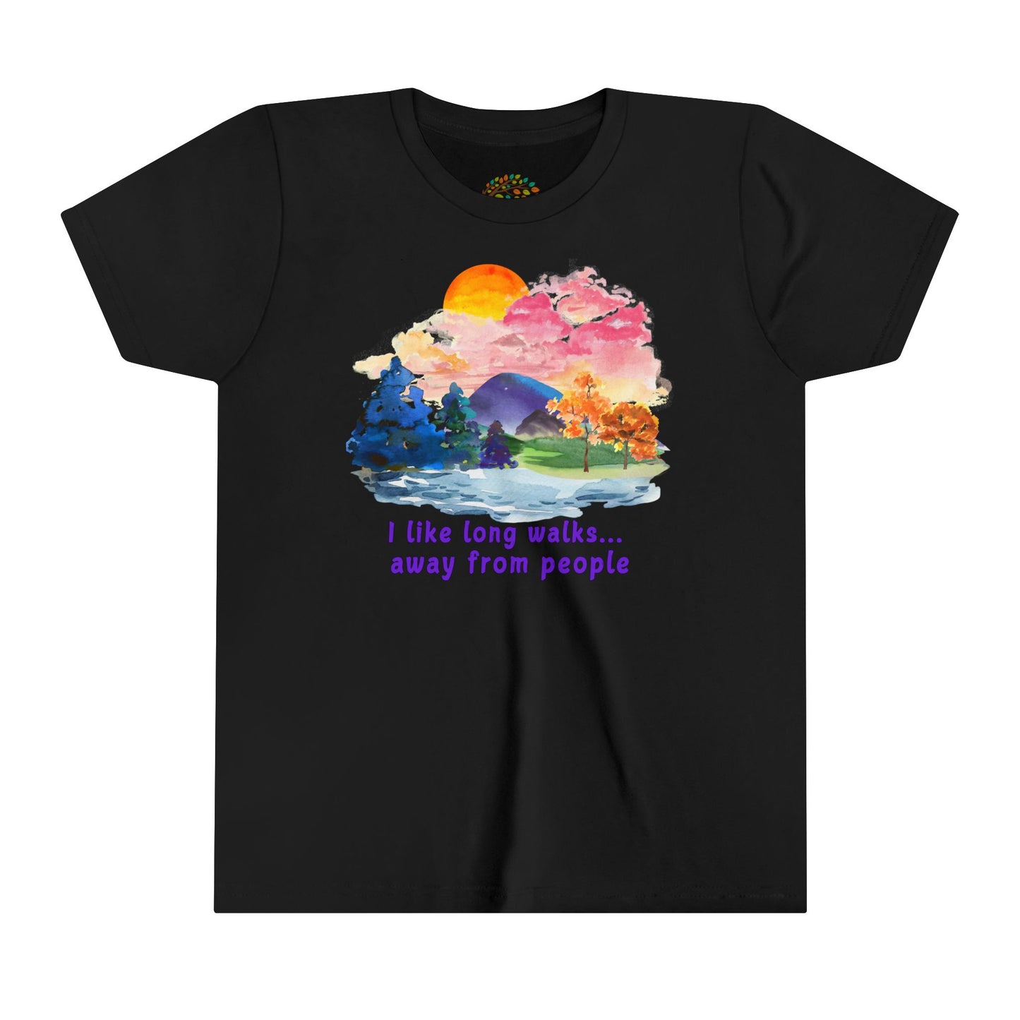 Long Walks Away From People - Youth Tee