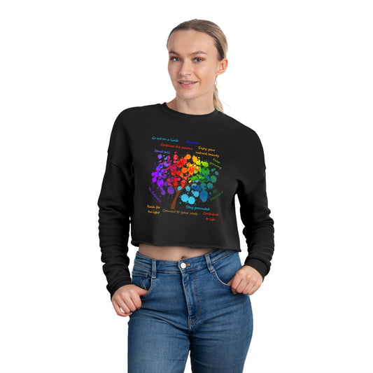 Tree of Life - Women's Cropped Sweatshirt