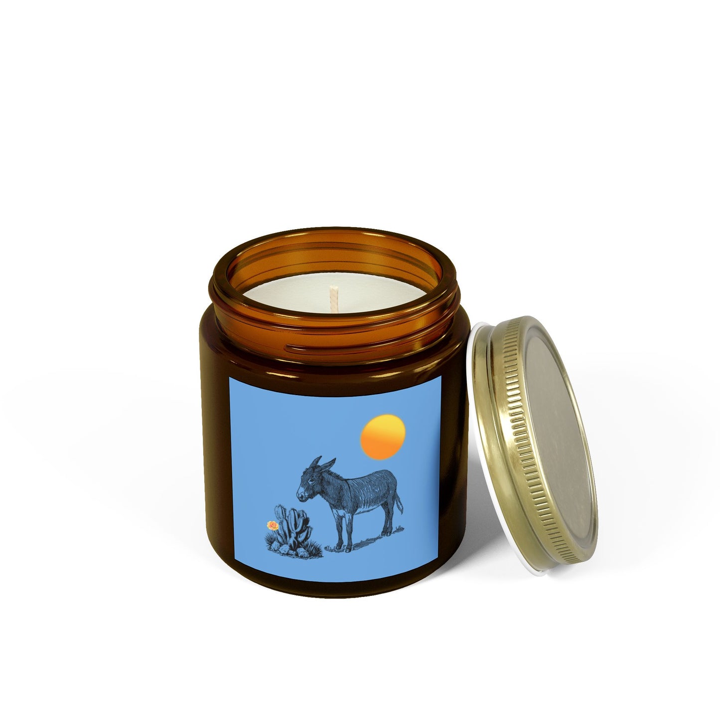 Desert Donkey - Scented Coconut Apricot Candles (4oz, 9oz)