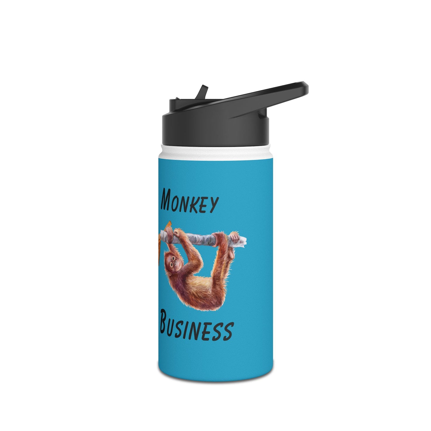 Mind Your Monkey Business - Kids Stainless Steel Water Bottle