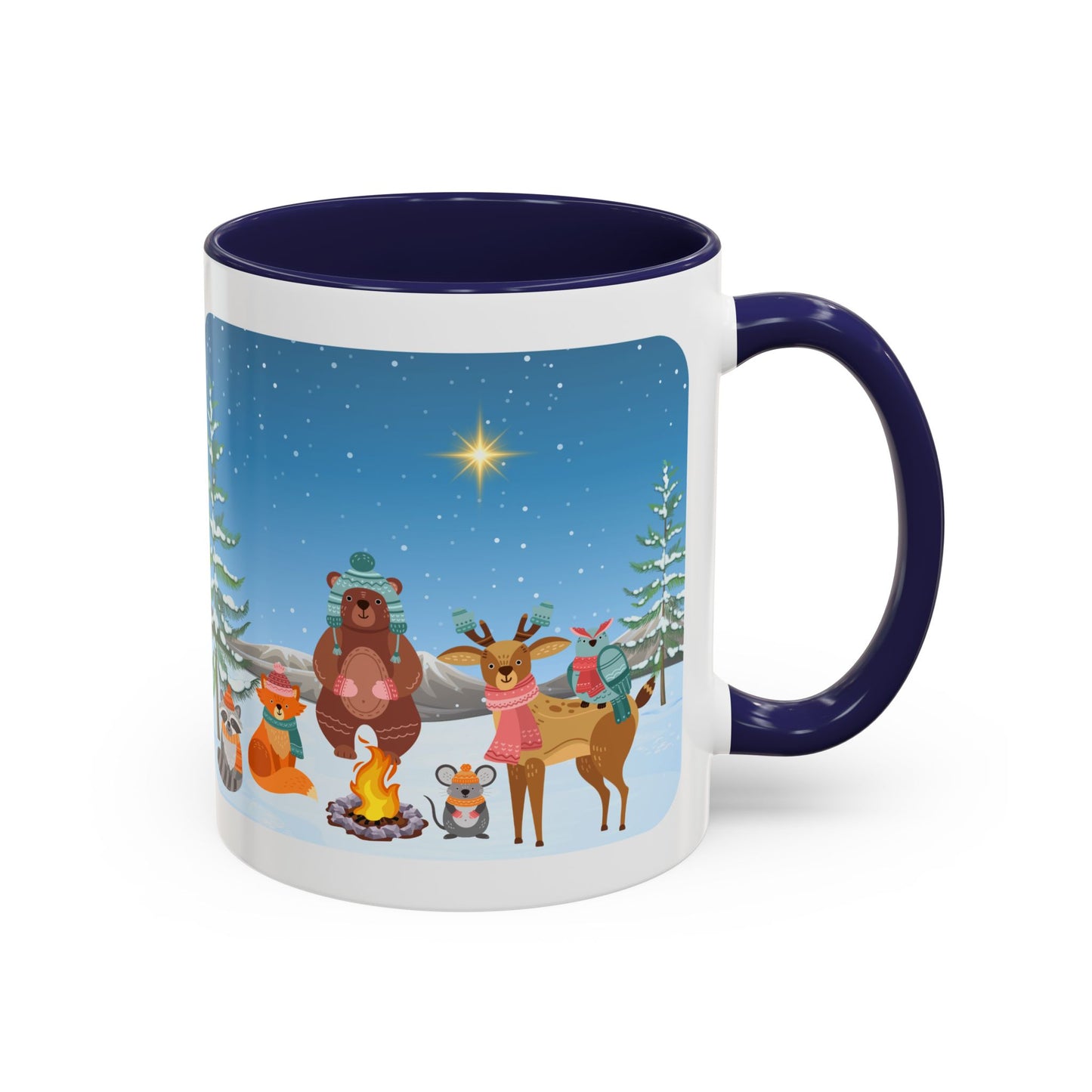 Winter Animal Party - Accent Coffee Mug (11, 15oz)