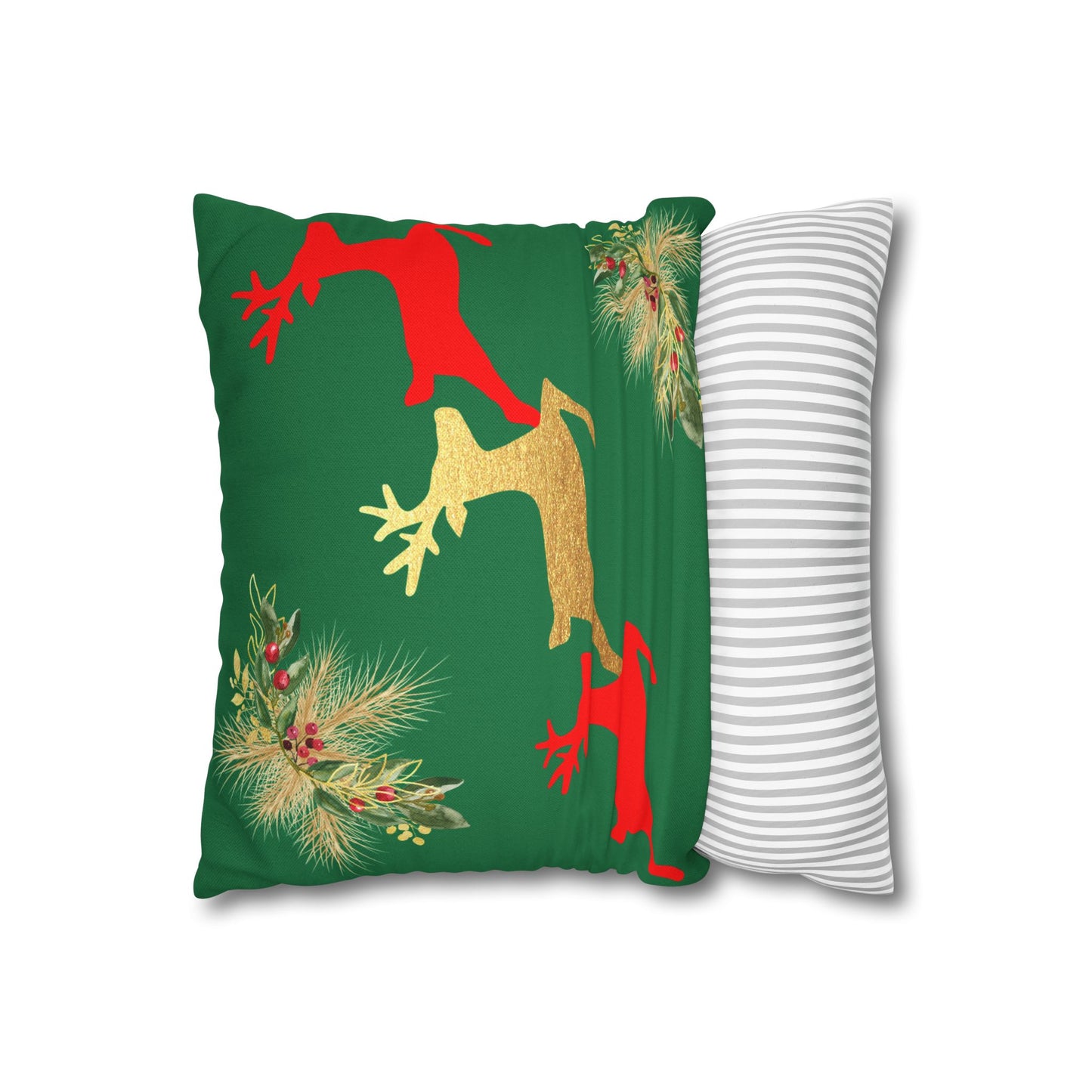 Reindeer Fun - Square Pillowcase - Various Sizes