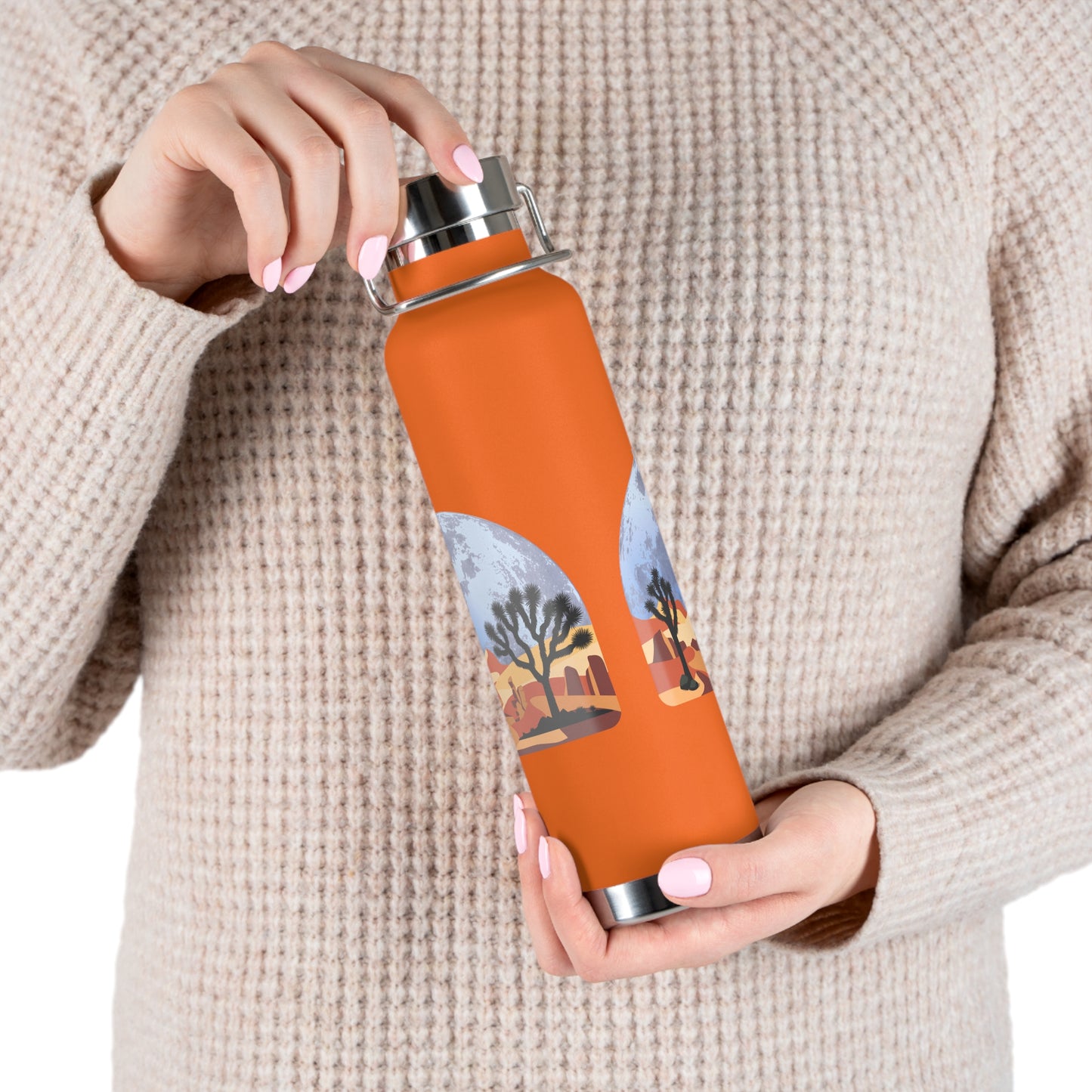 Desert Vibes - Copper Vacuum Insulated Bottle, 22oz