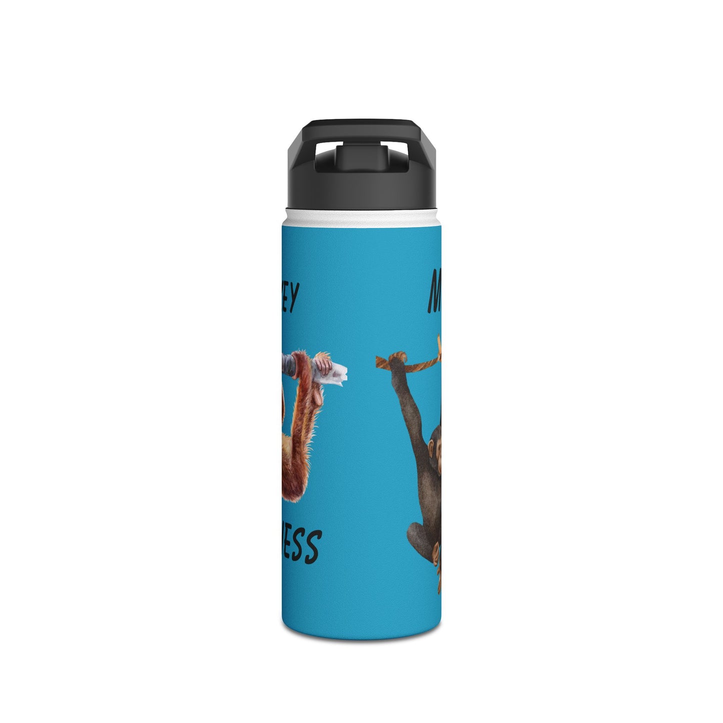 Mind Your Monkey Business - Kids Stainless Steel Water Bottle