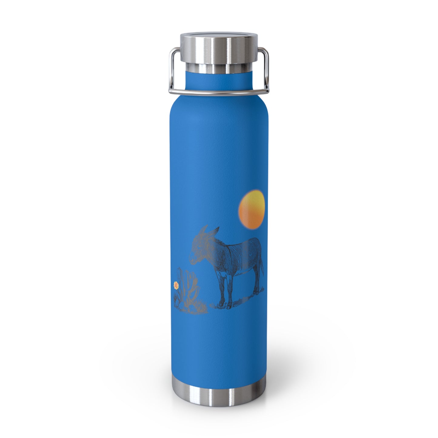 Donkey Desert - Copper Vacuum Insulated Bottle, 22oz