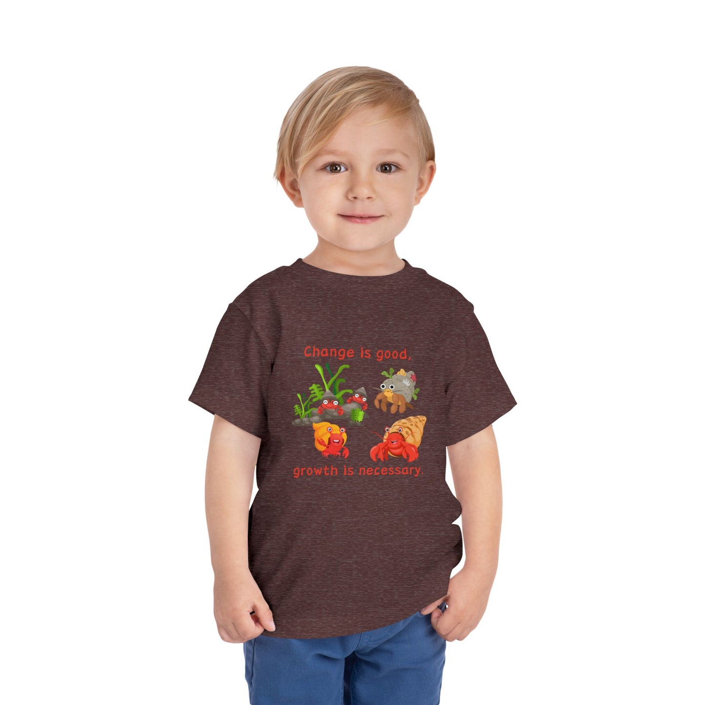 Growth - Toddler Short Sleeve Tee - Cute Crab Design