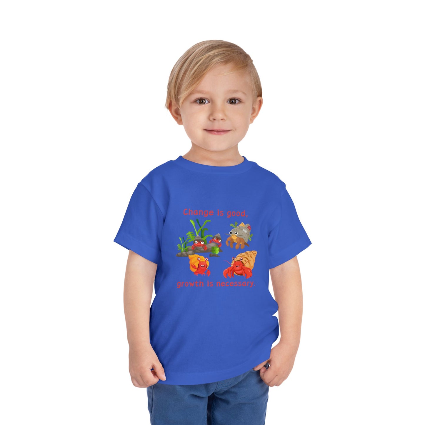 Growth - Toddler Short Sleeve Tee - Cute Crab Design