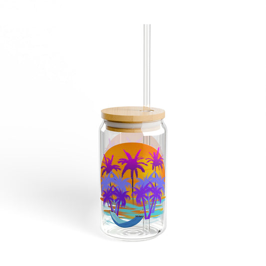 Tropical Paradise - Sipper Glass, 16oz