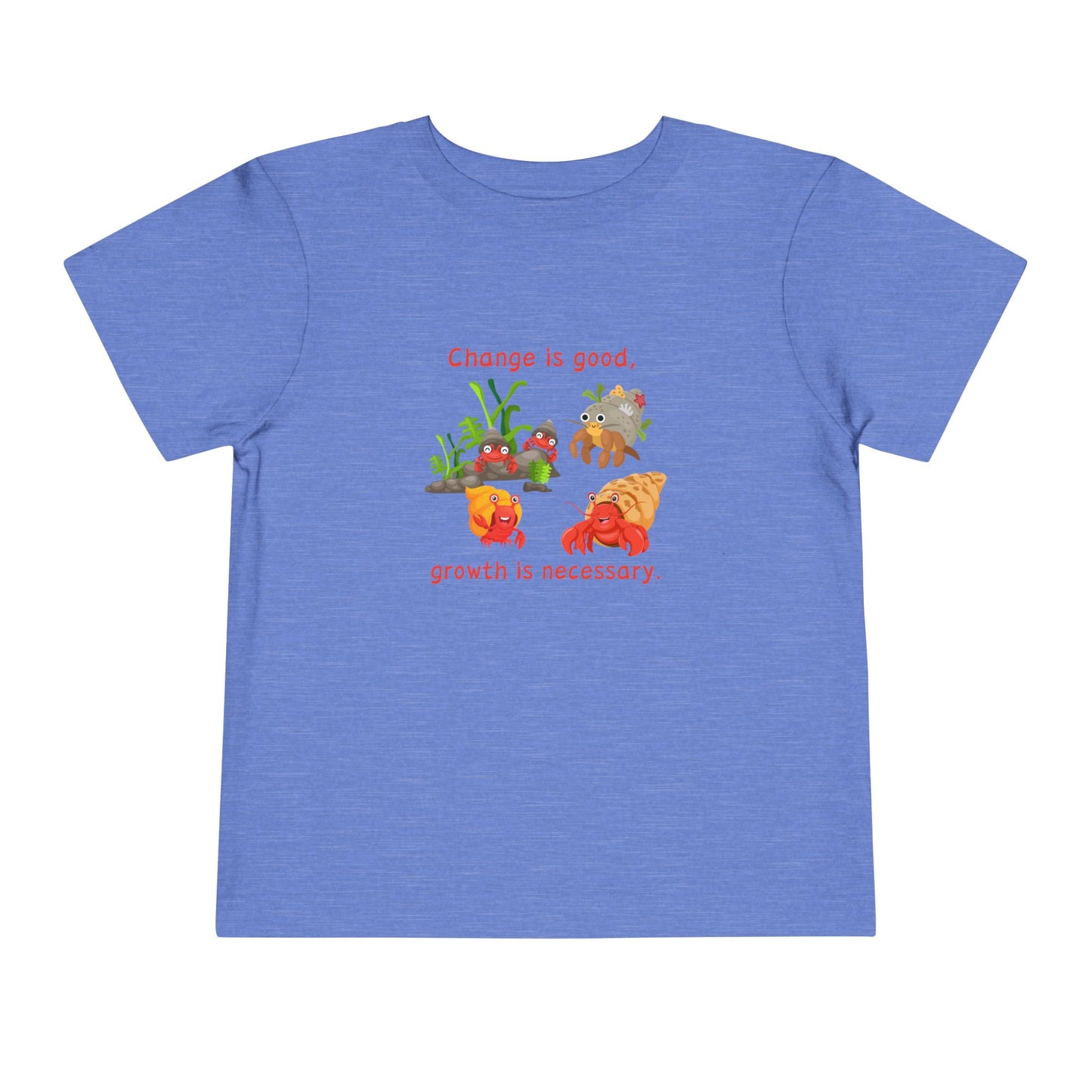 Growth - Toddler Short Sleeve Tee - Cute Crab Design