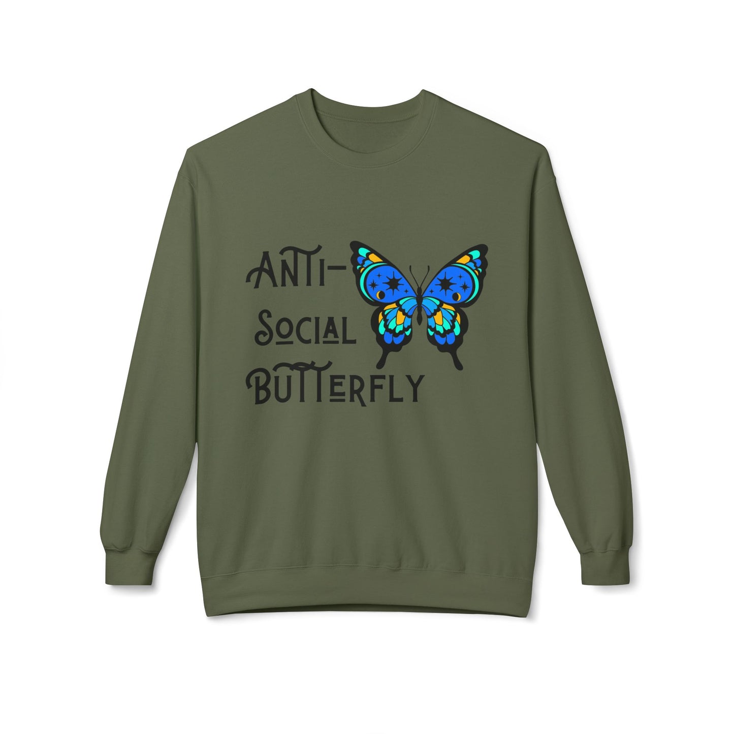 Anti-social - Adult Crewneck Sweatshirt