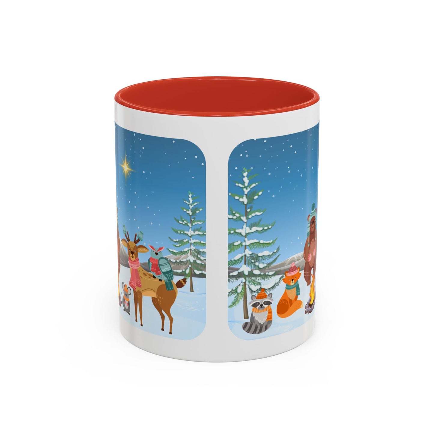 Winter Animal Party - Accent Coffee Mug (11, 15oz)