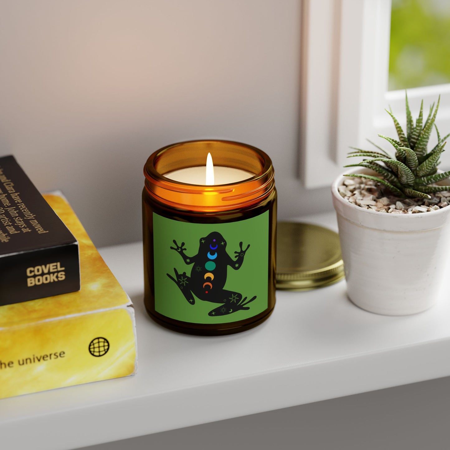 Healing Frog - Scented Coconut Apricot Candles (4oz, 9oz)