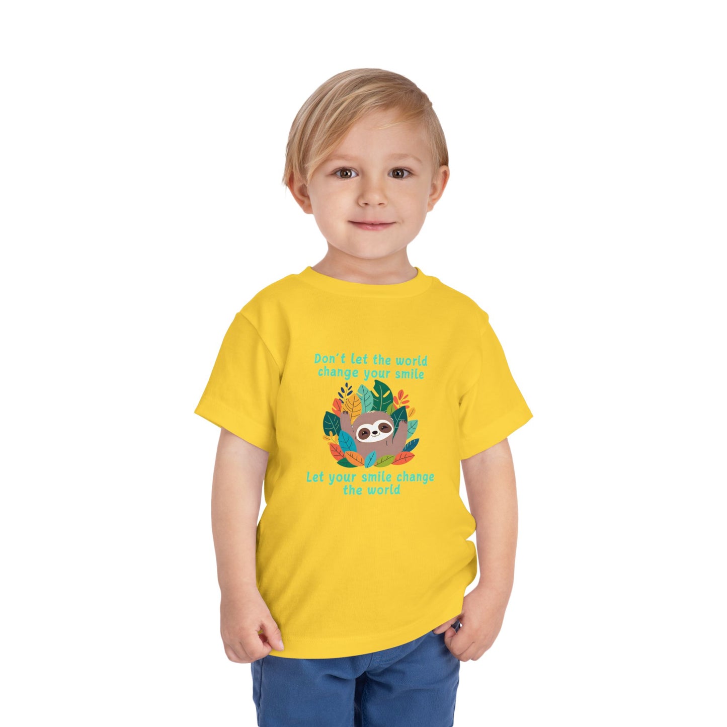 Sloth Smile - Toddler Short Sleeve Tee