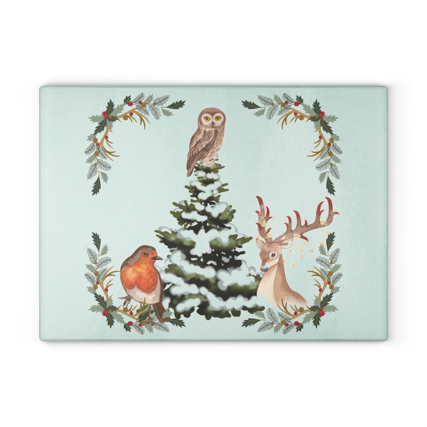 Winter Tree - Glass Cutting Board