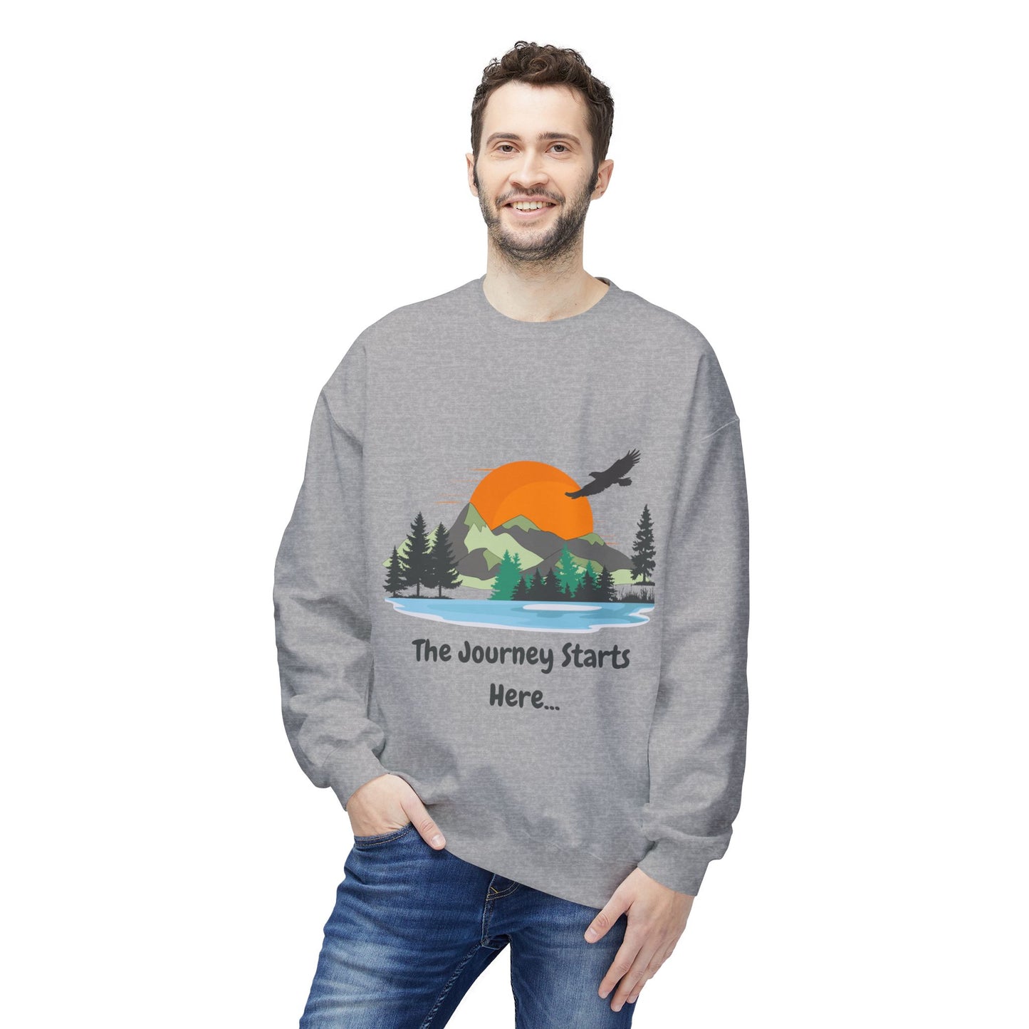 Journey Starts Here - Adult Unisex Sweatshirt