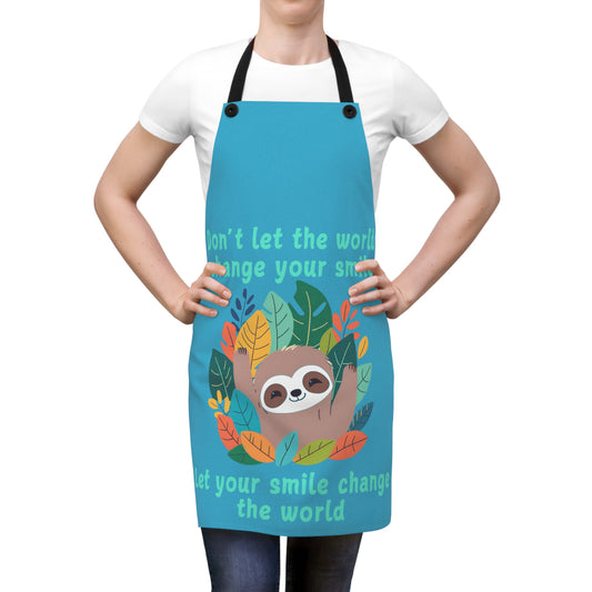 Sloth Smile - Apron (AOP)