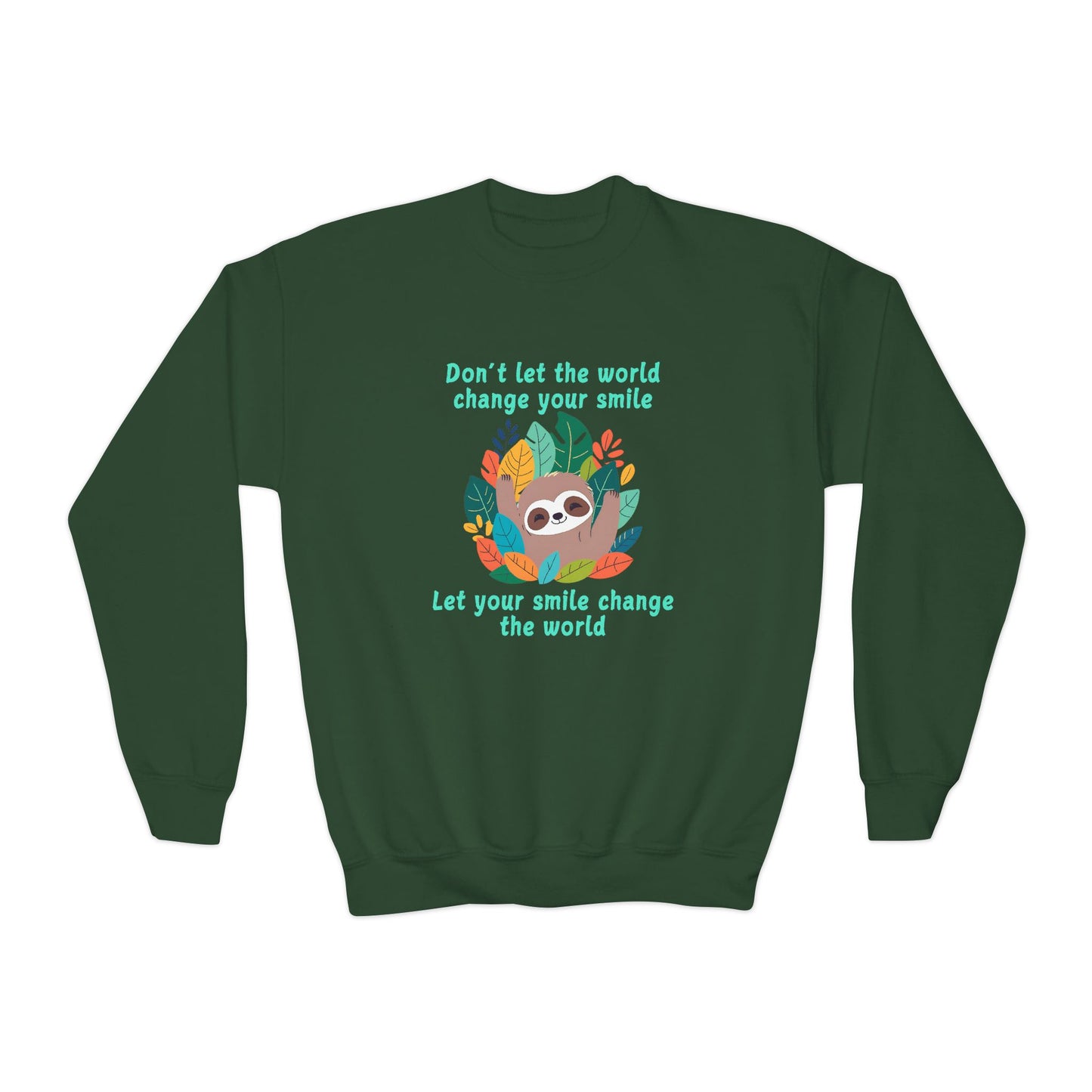 Sloth Smile - Youth Crewneck Sweatshirt