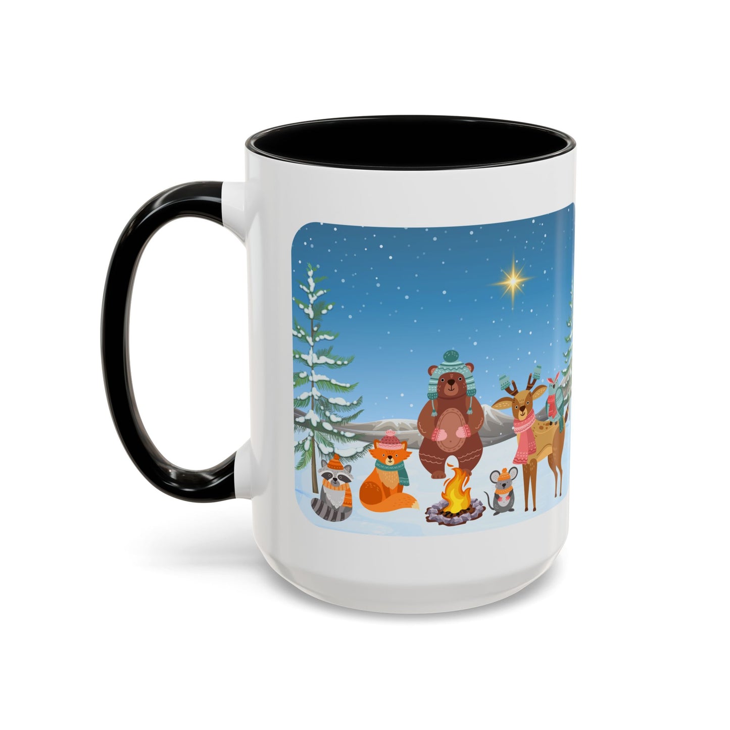 Winter Animal Party - Accent Coffee Mug (11, 15oz)