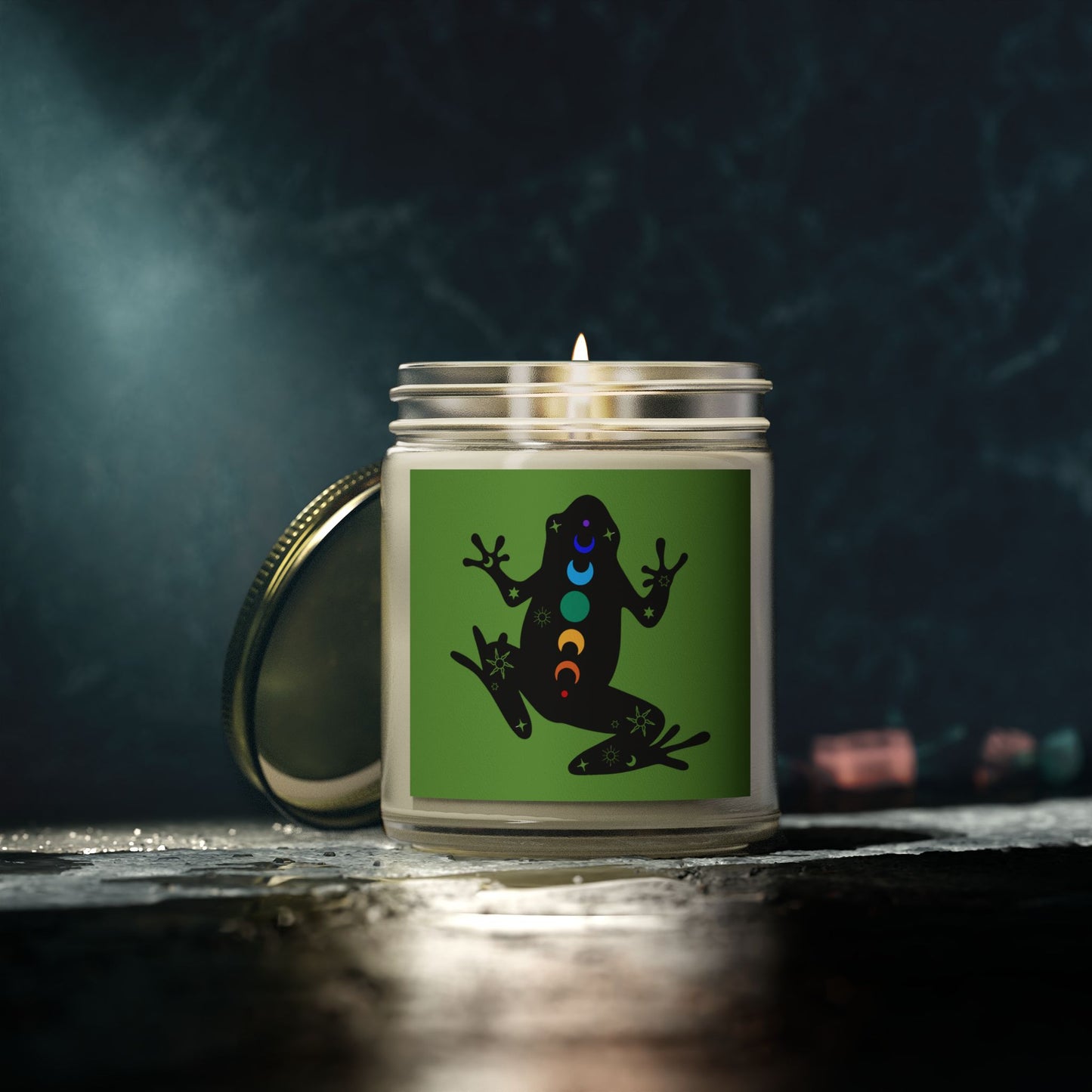 Healing Frog - Scented Coconut Apricot Candles (4oz, 9oz)